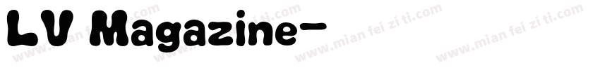 LV Magazine字体转换